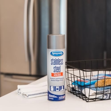 Sprayway Water-Based Stainless Steel Cleaner for Streak-Free Shine