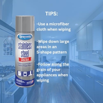 Sprayway Water-Based Stainless Steel Cleaner for Streak-Free Shine