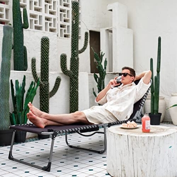 KingCamp Oversize Padded Folding Lounge Chair Comfort