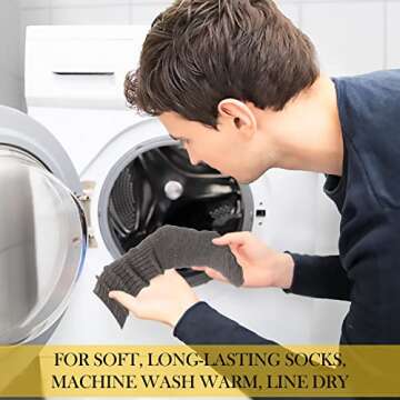 Maggie's Organic Wool Crew Socks - Washable Merino Wool - Warm and Cozy Winter Boot Socks