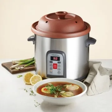 Vitaclay Smart Organic Clay Multi Stock Pot for Healthy Cooking