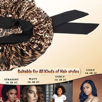 Silky Satin Hair Bonnet for Stylish Hair Care - Jumbo Size
