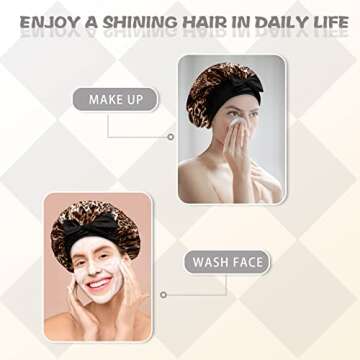 Silky Satin Hair Bonnet for Stylish Hair Care - Jumbo Size