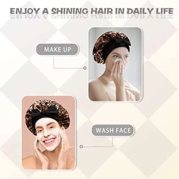 Silky Satin Hair Bonnet for Stylish Hair Care - Jumbo Size