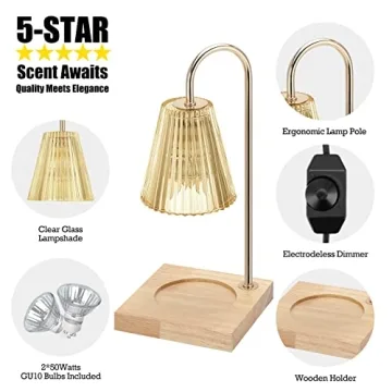 Luzdiosa Vintage Candle Warmer Lamp - Safe & Stylish