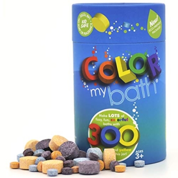 Eco-Friendly Color Changing Bath Tablets for Kids - 300 Count