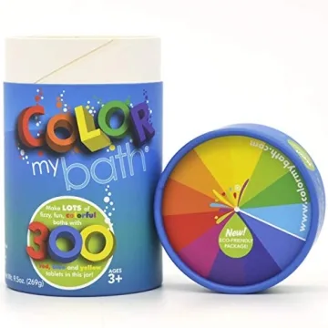 Eco-Friendly Color Changing Bath Tablets for Kids - 300 Count