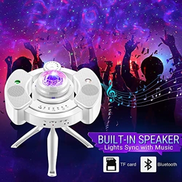 One Fire Nebula Galaxy Projector with Bluetooth Speaker