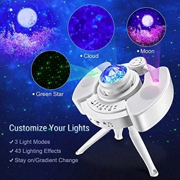 One Fire Nebula Galaxy Projector with Bluetooth Speaker