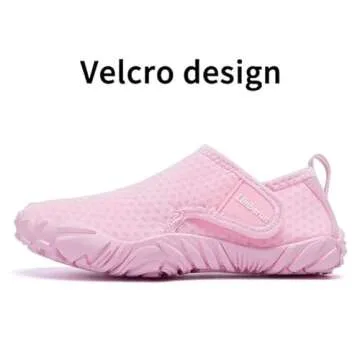 Limberun Kids Water Shoes for Girls Boys Swimming Shoes Kids Beach Shoes Pool Shoes Kids Aqua Shoes for Kids Youth Water Shoes Quick Dry Non-Slip, Comfortable Pink 10.5