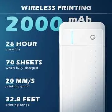 HPRT MT866 Portable Wireless Thermal Printer for All Devices