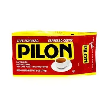 Cafe Pilon Espresso Ground Coffee 6 Oz Brick Cuban-Style