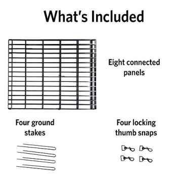 24" Black Dog Exercise Pen - Foldable Playpen for Pets