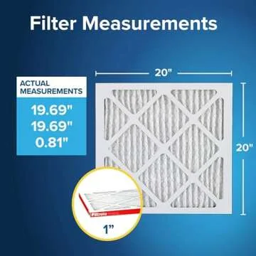 Filtrete 20x20x1 AC Furnace Air Filter, MERV 11, MPR 1000, Micro Allergen Defense, 4 Pack