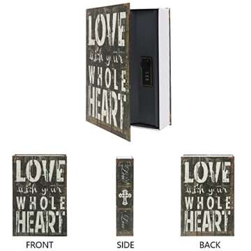 Diversion Book Safe Storage Box (9.5"×6"×2.2"), Dictionary Secret Safe Can with Security Combinati...