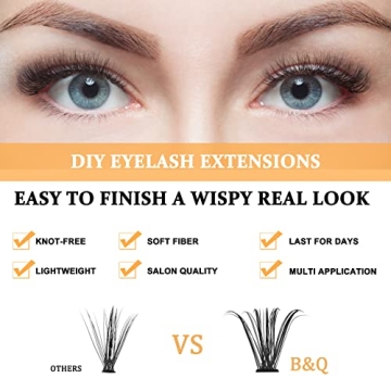 DIY Lash Clusters 280 Natural Look 40D 30D 20D Individual Extensions
