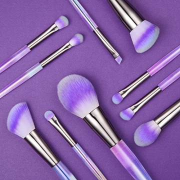 Makeup Brush Sets, Premium Synthetic Contour Blush Foundation Concealers Eye Shadows Eyebrow Cosmetic Brushes(10 pcs)