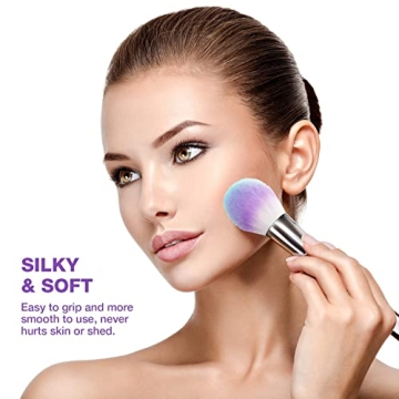 Makeup Brush Sets, Premium Synthetic Contour Blush Foundation Concealers Eye Shadows Eyebrow Cosmetic Brushes(10 pcs)