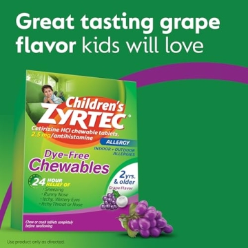 Zyrtec Children's Chewables for 24 Hour Allergy Relief