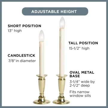 Battery Operated LED Window Candles with Remote Control