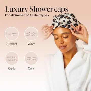Stylish Kitsch Luxury Shower Caps for Women Waterproof