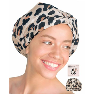 Stylish Kitsch Luxury Shower Caps for Women Waterproof