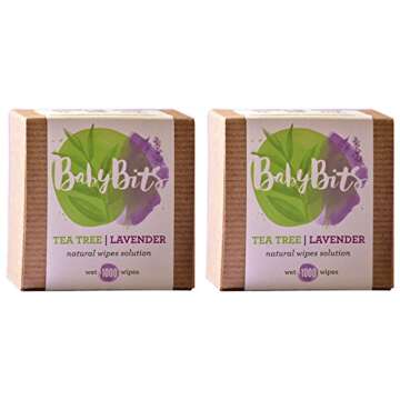 Baby Bits - Plant - Derived Ingredients & Essential Oils - Gentle Baby Wipes for Sensitive Skin - Ju...