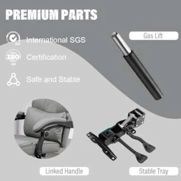 Adjustable Executive Office Chair with Foot Rest
