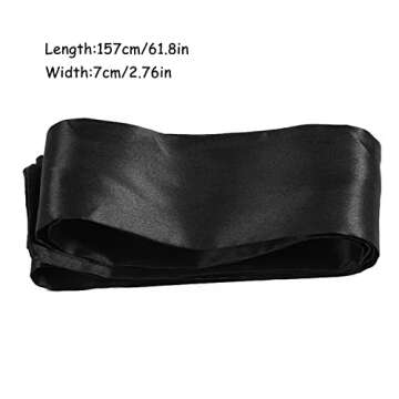 2Pcs Adjustable Satin Eye Mask for Women's Travel & Relaxation