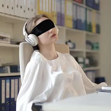 Elegant 2Pcs Satin Eye Masks for Comfort & Style