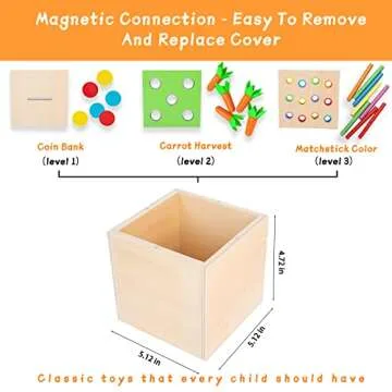 Adena Montessori 3-in-1 Educational Play Kit for Kids