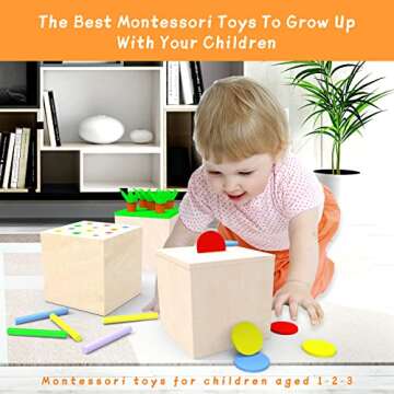 Adena Montessori 3-in-1 Educational Play Kit for Kids
