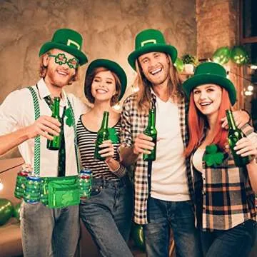 Vibrant 10-Piece St. Patrick's Day Fanny Pack Set