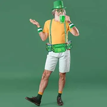 Vibrant 10-Piece St. Patrick's Day Fanny Pack Set