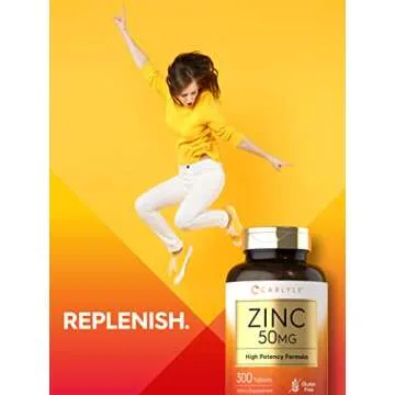 Carlyle Zinc 50mg Tablets | Vegetarian & Non-GMO Supplement