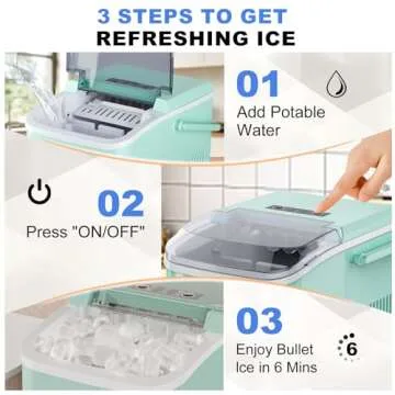 OLIXIS Portable Ice Maker - Fast Ice Production on Demand