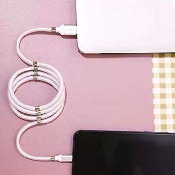 Retractable Magnetic Charging Cable for Fast Charging