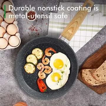 MAISON ARTS 12-Piece Non-Stick Cookware Set in Grey Granite