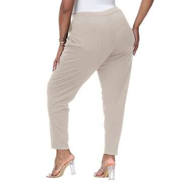 Gboomo Plus Size Pants for Work - Soft & Comfortable Casual Trousers