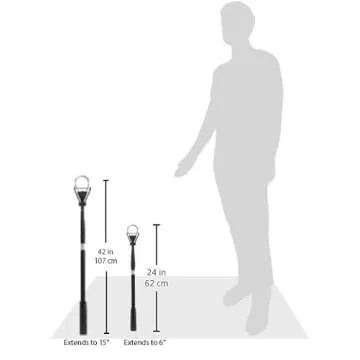 Callaway Golf Ball Retriever for Water, Telescopic with Dual-Zip Headcover, 6 Feet, Natural