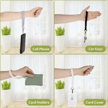 Stylish 3Pcs Macrame Phone Wrist Strap for Hands-Free Use