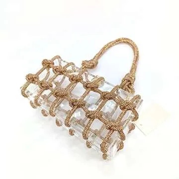 Stunning Rhinestone Acrylic Clutch - Perfect for Special Events