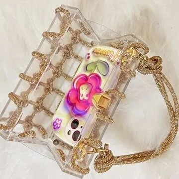 Stunning Rhinestone Acrylic Clutch - Perfect for Special Events