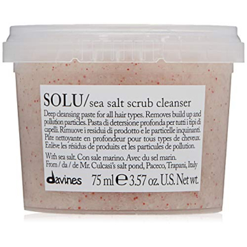 Davines SOLU Sea Salt Scrub Cleanser for Refreshing Hair