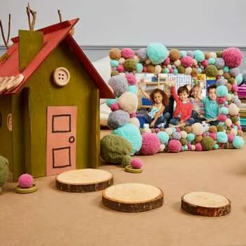 Colorations Natural Wood Craft Rounds for Creative DIYers