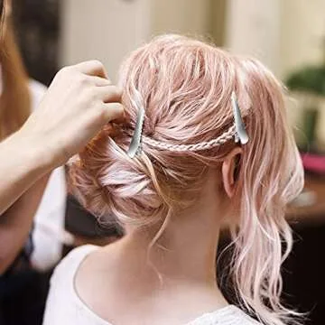 Chuangdi 200 Silver Metal Hair Clips for Women Girls