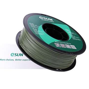 eSUN PLA PRO (PLA+) 3D Printer Filament, Dimensional Accuracy +/- 0.03 mm, 1kg, Plastic Spool, 1.75mm, Olive Green