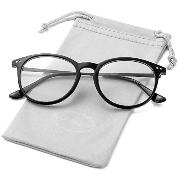Vintage Round Fake Glasses - Lightweight Retro Frames for Men & Women