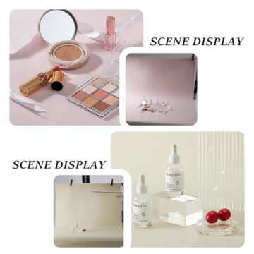 5PCS Backdrop Photography Background, 28x39Inch Cotton Thicken Suede Textured Solid Morandi Color Ph...