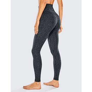 CRZ YOGA Women's Naked Feeling I Workout Leggings 28 Inches - High Waisted Full-Length Yoga Pants Leopard Printed 1 Small